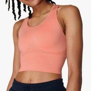 Sweaty Betty Stamina Longline Workout Bra Barbie coral pink women’s size S